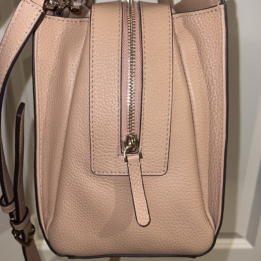 kate spade Beige/Taupe Leather Satchel with Tassel Charms - Picture 13 of 14